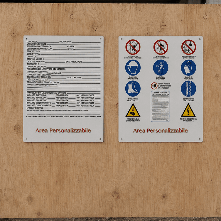 Cartelli per cantieri