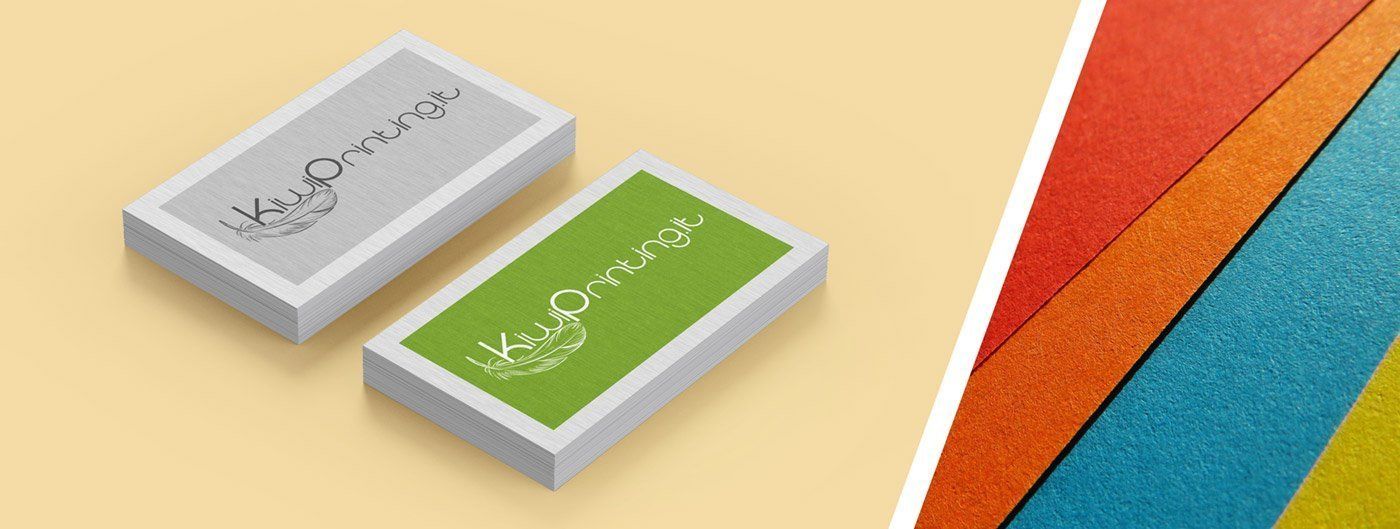 Biglietti da visita su carte metallizzate